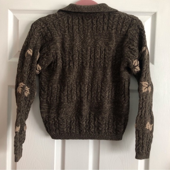 Vintage Dressbarn 55% Ramie 45% cotton heavy knit button down cardigan sweater - Picture 2 of 8